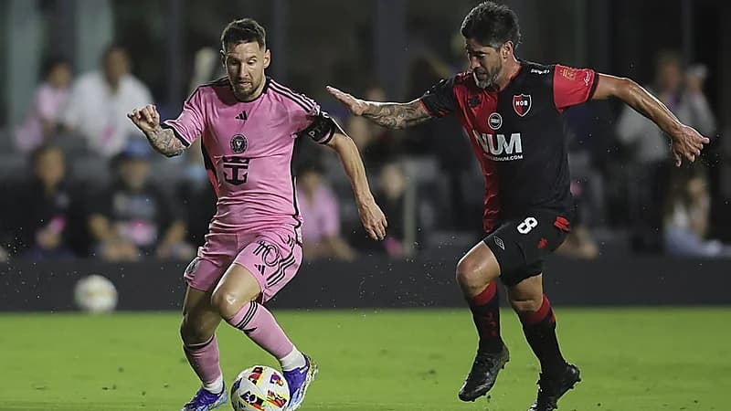 ميسي يظهر في صورة طريفة بعد مباراة إنتر ميامي ونيولز أولد بويز