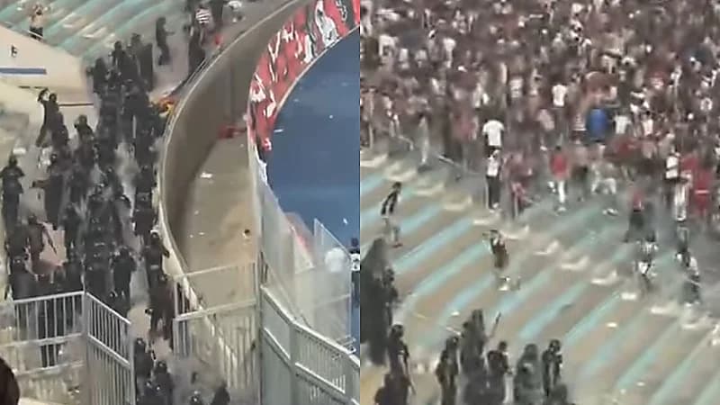 مشجع أفريقي يصاب بكسور خطيرة بعد سقوطه من المدرجات في مباراة الترجي   .. فيديو