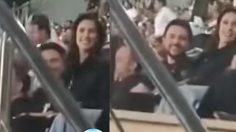 مشجع بمباراة الأردن للأميرة رجوة وزوجها : ستي رجوة سيدي حسين طاير فيك  .. فيديو