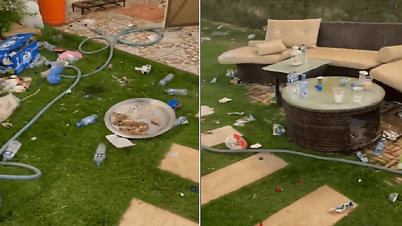 بالفيديو.. مواطن يوثق ما فعله مستأجرين في استراحته التي استأجروها خلال أيام العيد