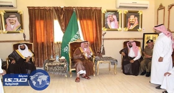 سمو أمير جازان يعزي أسرة وذوي الشيخ قاسم قصادي في وفاة والدهم
