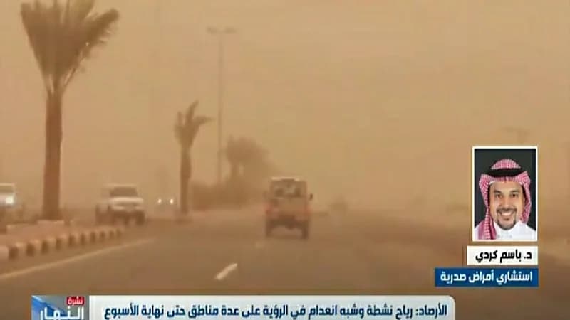 بالفيديو.. استشاري أمراض صدرية يوضح الاجراءات الوقائية الخاصة بالعواصف الرملية