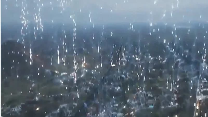 بالفيديو.. قنابل حارقة تتساقط فوق أوكرانيا