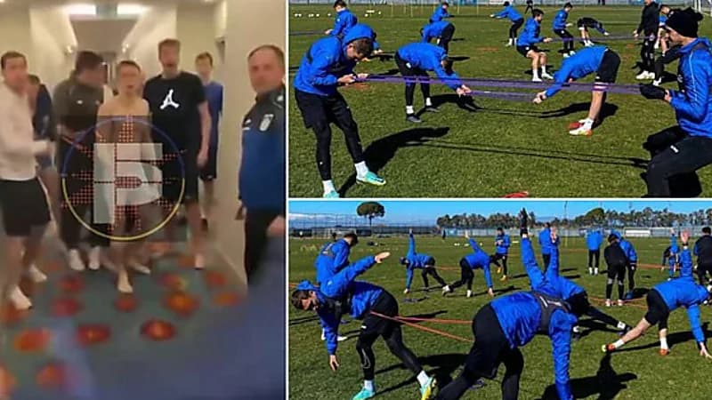 شاهد.. شجار عنيف بين لاعبين روسيين وأوكرانيين داخل فندق تركي