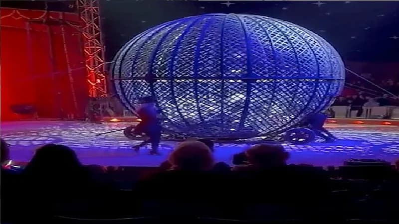 سقوط فناني سيرك بشكل مروع أثناء عرضهم في بريطانيا