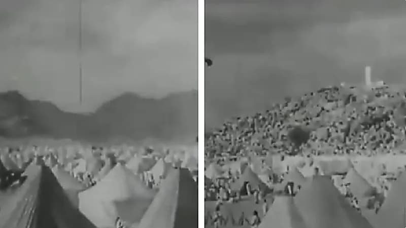 وقوف حجاج بيت الله في عرفات قبل 87 عاماً.. فيديو