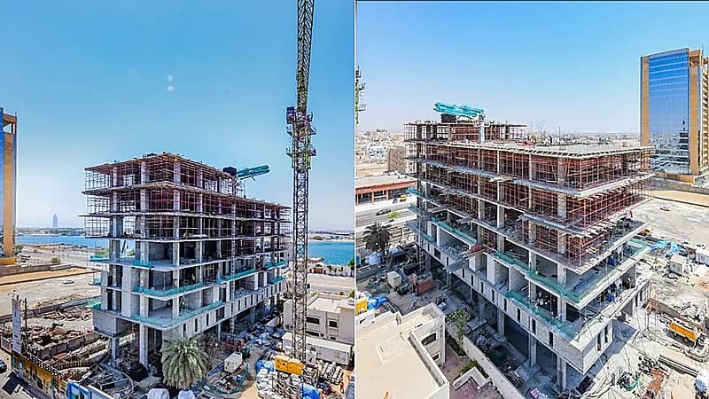 استكمال أعمال الإنشاءات في مشروع THE VUE