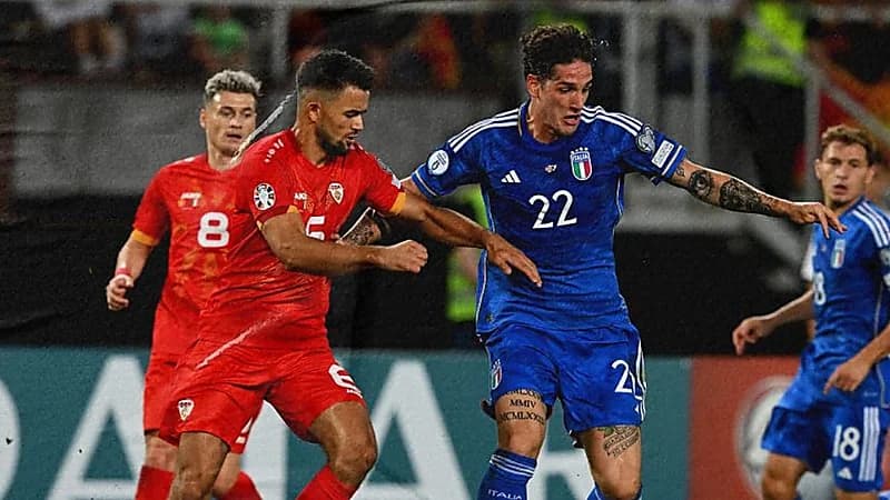 تعادل إيطاليا مع مقدونيا الشمالية في تصفيات كأس أمم أوروبا