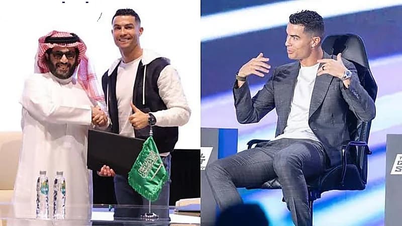 توقيع عقد رعاية رسمي بين شركة رونالدو للمياه وموسم الرياض 2023  ..  فيديو