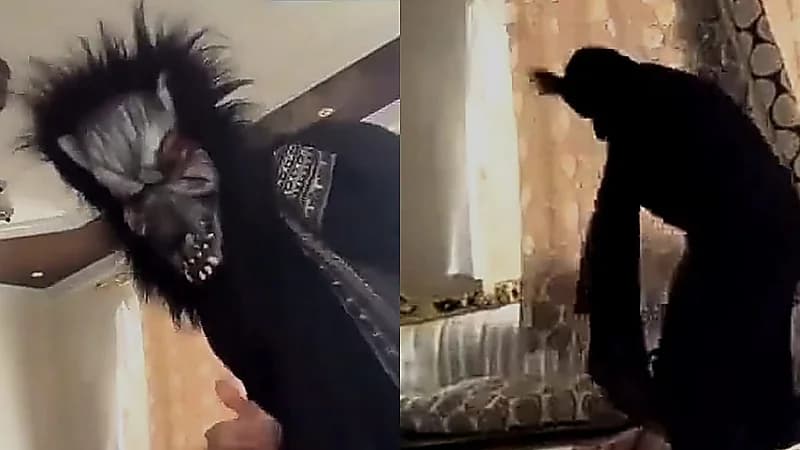 شخص يقوم بتخويف شقيقه ويتعرض لانتقادات لاذعة .. فيديو