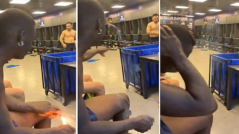 بالوتيلي يُخيف زملائه بمفرقعات نارية .. فيديو