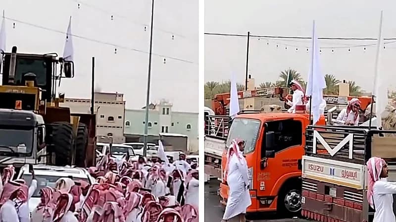 هدايا قيمة مقدمة لصاحب الشيول بعد إنقاذه 4 شبان من سيول بيشة .. فيديو