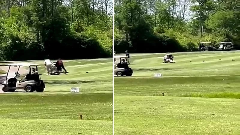 قتال عنيف بين 6 لاعبي جولف في كولومبيا البريطانية .. فيديو