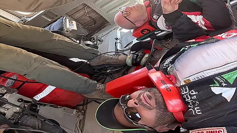 يزيد الراجحي يغادر رالي باها الأردني بعد تعرضه لحادث.. فيديو