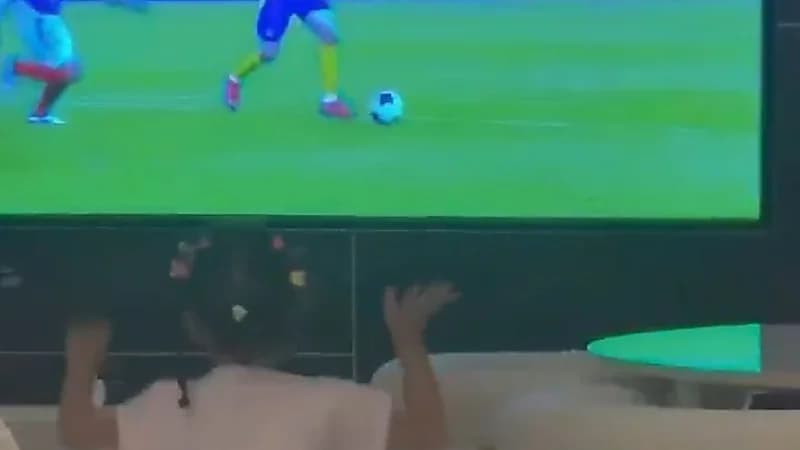 ردة فعل ابنة رونالدو على هدف أبيها .. فيديو