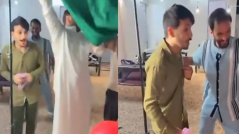 شبان يفاجئون عامل إستراحتهم ويهدونه دباب لتخفيف معاناته بالتنقل.. فيديو