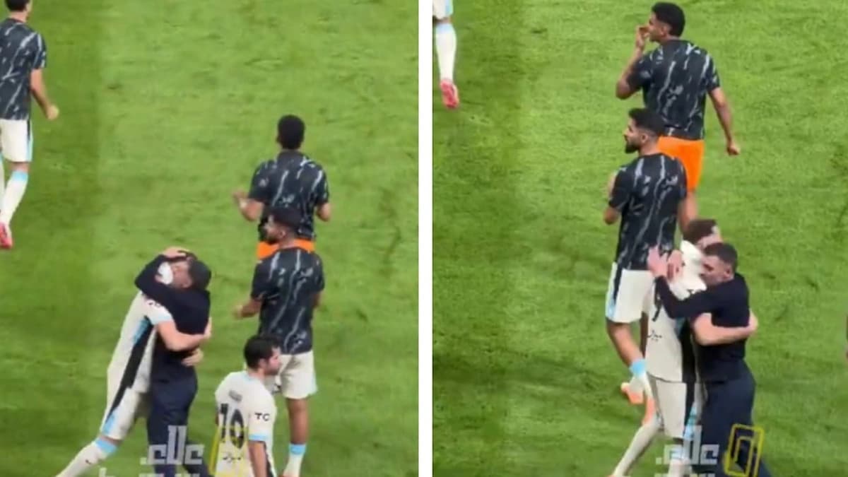 كونسيساو يحتفل مع بنزيما بعد تأهل الاتحاد لربع نهائي كأس الملك ... فيديو