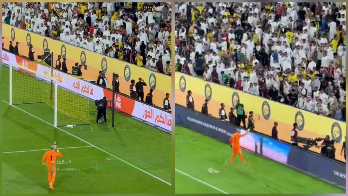 جماهير النصر تقذف رايكوفيتش بالأحذية والزجاجات بعد صافرة النهاية.. فيديو