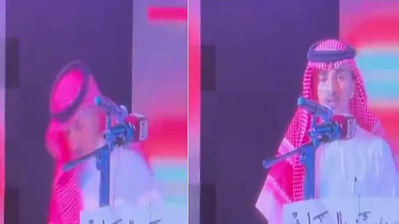 شاب يتعرض للإغماء بشكل مفاجئ أثناء إلقائه كلمة في إحدى المناسبات.. فيديو