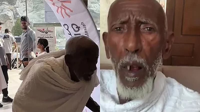 حاج سوداني يعبر عن فرحته بالوصول إلى مكة‬⁩ لأداء مناسك الحج‬⁩ .. فيديو