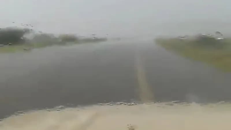 شاهد.. أمطار وبردية العارضة في جازان