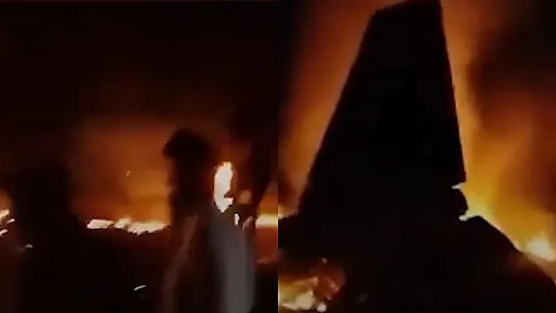 تحطم طائرة مقاتلة تابعة للقوات الجوية الهندية ومصرع طيارها.. فيديو