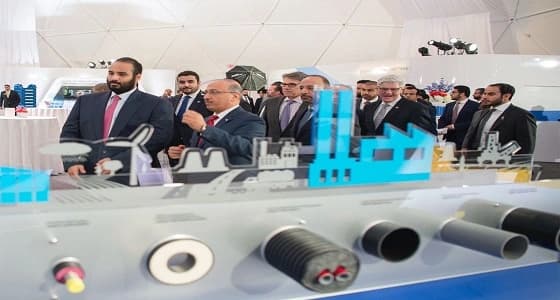 بالصور.. ولي العهد يرعى حفل بدء سابك في وضع التصميم النهائي لمقرها الجديد بهيوستن