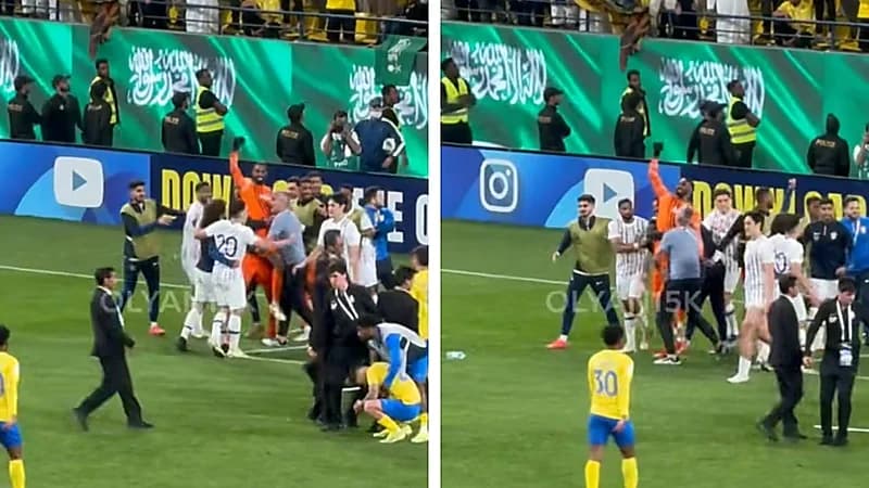حارس العين يحتفل أمام جماهير النصر عقب التأهل .. فيديو
