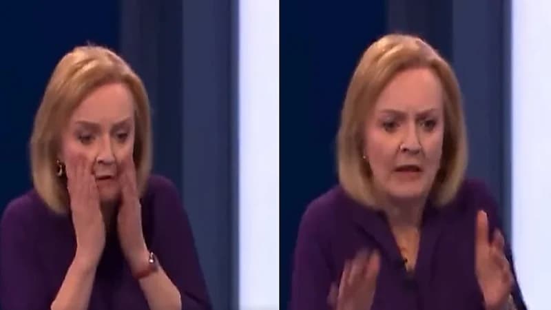 فيديو.. لحظة سقوط رئيسة جلسة مناظرة بين المرشحين لخلافة جونسون