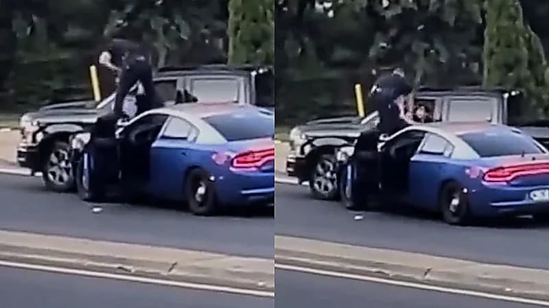 مطاردة هوليودية تنتهي بسقوط السائق في قبضة الشرطة.. فيديو