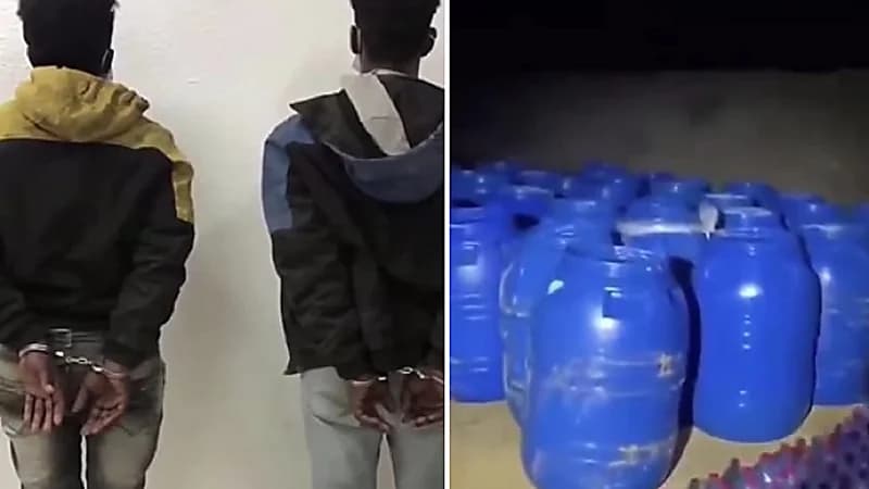 ضبط مصنع بالقطيف يحتوي على أكثر من 20 خزان خمور