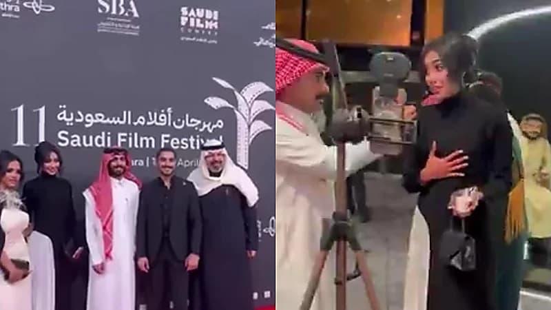 نجوم مسلسل شارع الأعشى يتألقون على السجادة الحمراء في افتتاح مهرجان أفلام السعودية.. فيديو