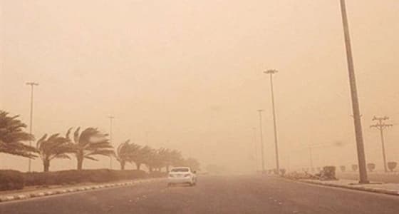 رياح مثيرة للأتربة تعيق الرؤية برفحا