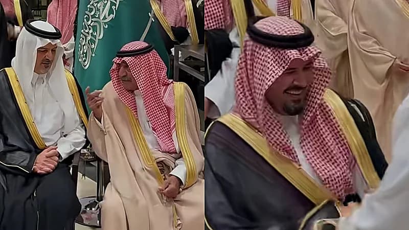 لقطات عفوية للأمير سلمان بن سلطان مع عمه الأمير مقرن بن عبدالعزيز.. فيديو