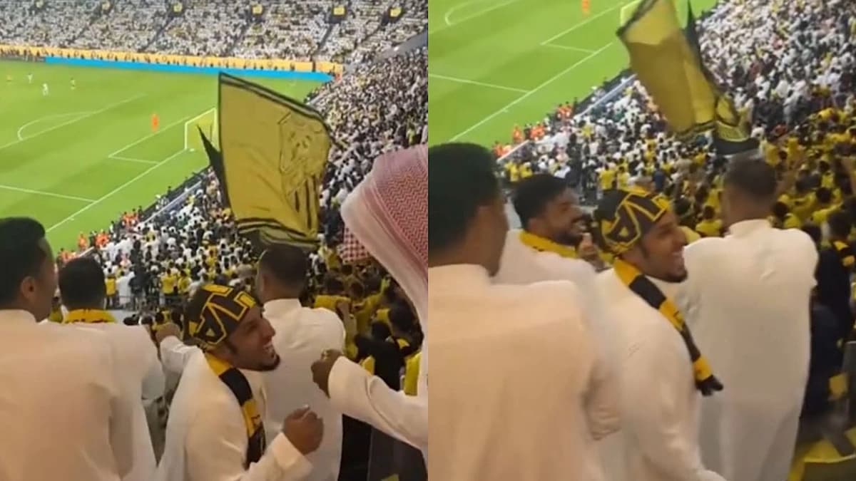 العويران يحتفل بجنون مع جماهير الاتحاد وفيصل العيسى : يمشي كذا كذا.. فيديو
