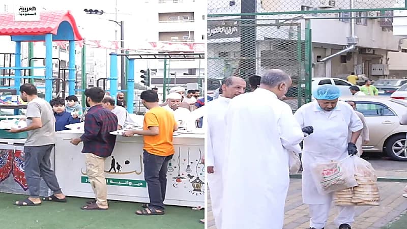 شباب حي العتيبية في مكة يحولون ملعب حاراتهم إلى سفر رمضانية .. فيديو