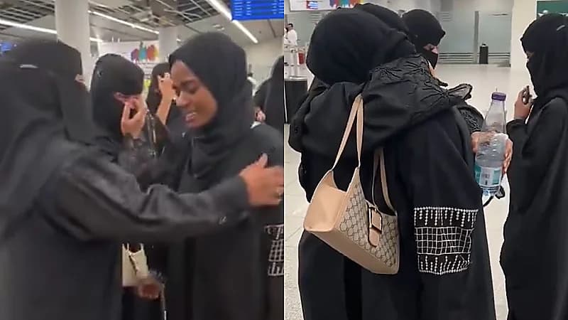 بالبكاء والأحضان .. سيدة توثق لحظة رحيل عاملتها المنزلية بعد 15 سنة عمل .. فيديو