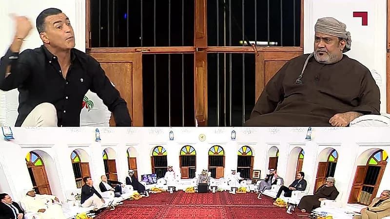 نقاش حاد بين الحضري و الرواس بسبب التشكيك في الجيل الذهبي للمنتخب العماني .. فيديو