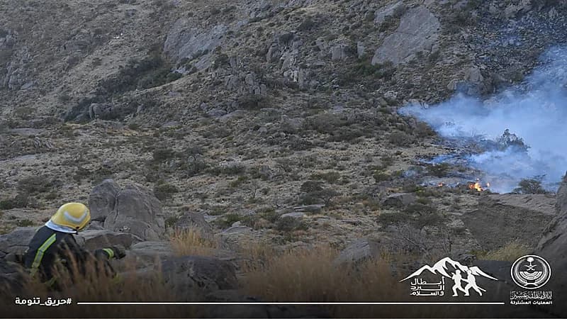 بالصور.. انطلاقة مشروع إعادة تأهيل جبلي غلامة بتنومة وآل مفرح بالسودة