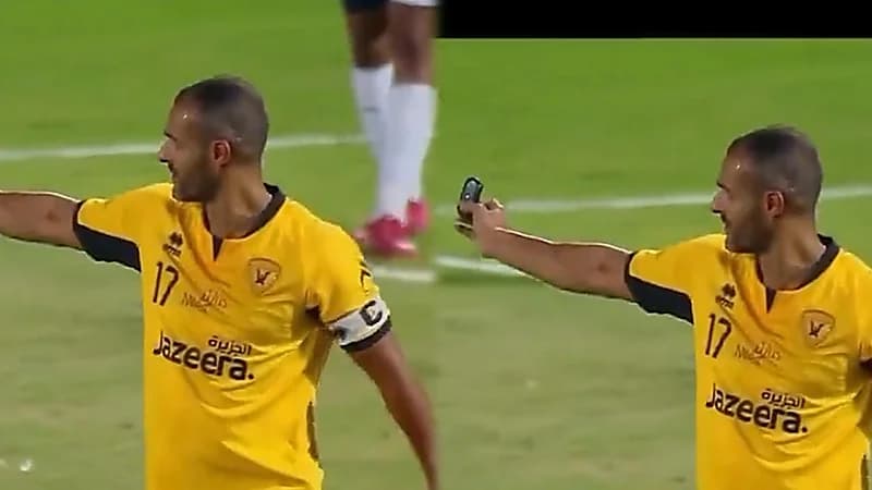 لاعب القادسية الكويتي يعثر على مفتاح سيارة BMW داخل أرضية الملعب.. فيديو