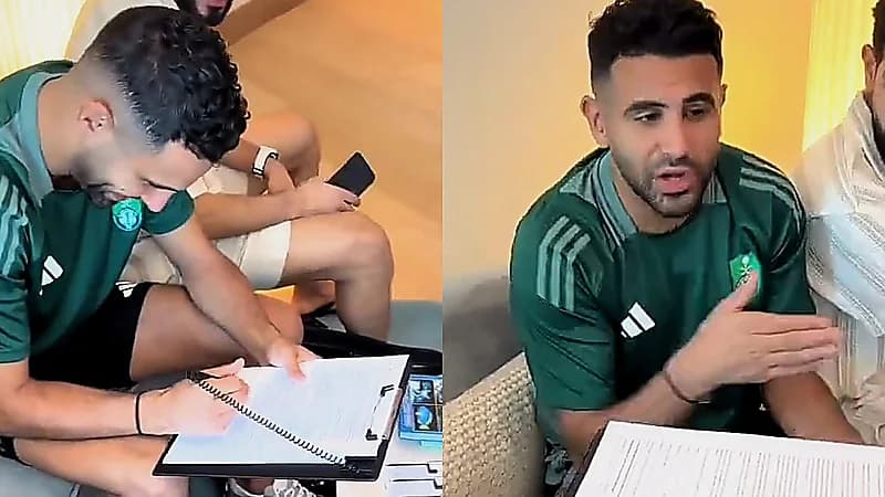 محرز يمازح بالعبيد: خايفين عليه ليغرق جيبوا له عوامة الكتف .. فيديو