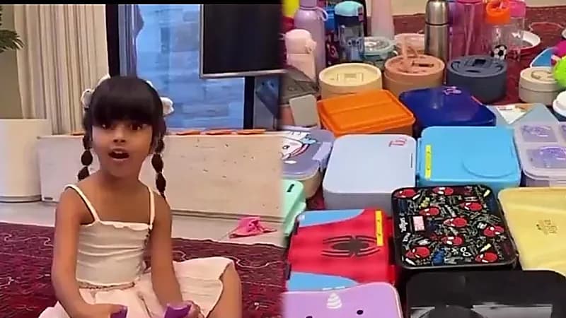 مقطع طريف يجمع سارة الودعاني بابنتها سكرة