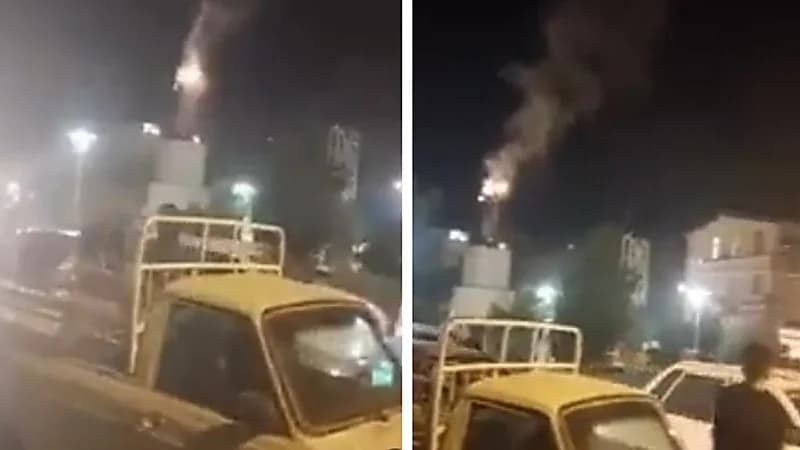 شاهد.. إيرانيون يشعلون النار في تمثال سليماني