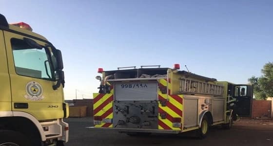 فرق الإطفاء تخمد حريقا اندلع في " صحي الصلحانية " بمهد الذهب