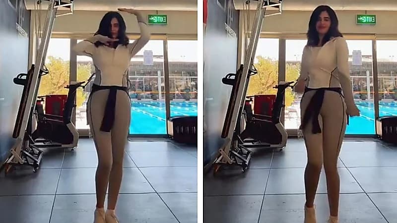 ليالي دهراب تشعل مواقع التواصل برقصها اللافت ونحافتها .. فيديو