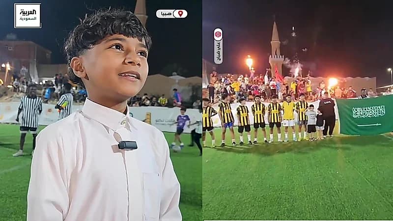 طفل يلفت الأنظار بموهبته في التعليق الرياضي خلال شهر رمضان.. فيديو