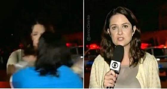 بالفيديو.. ضرب مذيعة برازيلية على الهواء