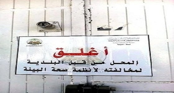 لجنة توطين تخالف عددا من المحلات التجارية في تنومة