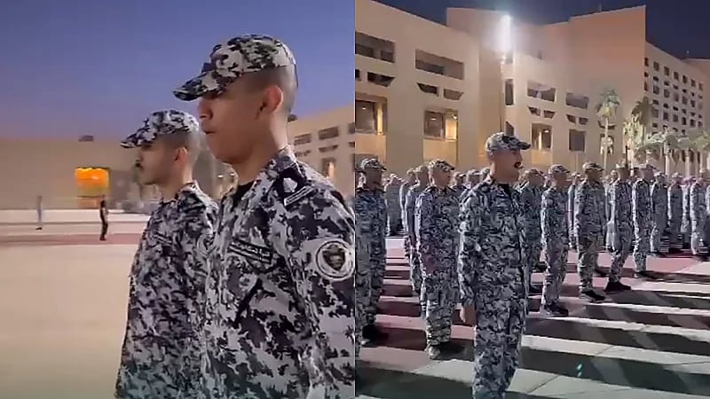 جانب من تدريب طلبة كلية الملك فهد الأمنية .. فيديو