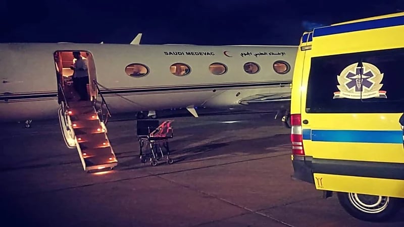 الإخلاء الطبي ينقل مواطن من مصر إلى المملكة لاستكمال علاجه